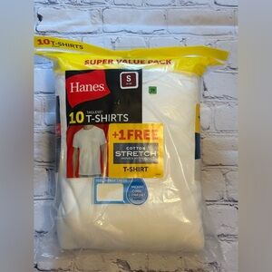 Hanes White T-Shirts Super Value Pack Small